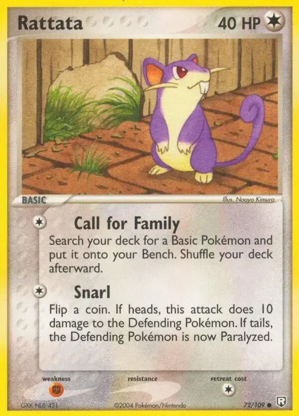 Rattata - Pokemon Team Rocket Returns #72