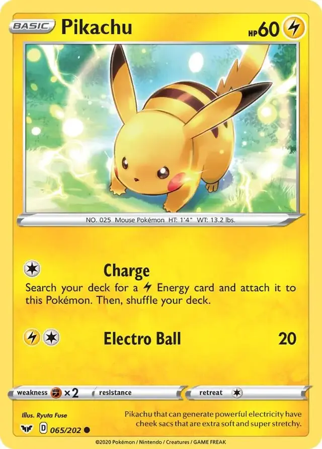 Pikachu - Pokemon Sword & Shield #65