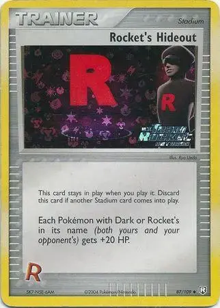Rocket's Hideout [Reverse Holo] - Pokemon Team Rocket Returns #87
