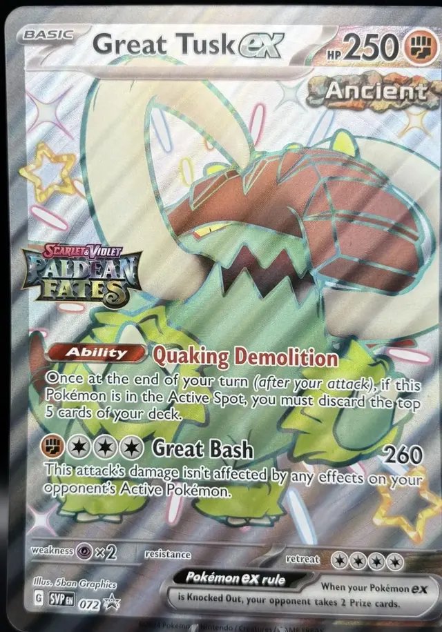 Great Tusk ex [Jumbo] - Pokemon Jumbo Cards #72