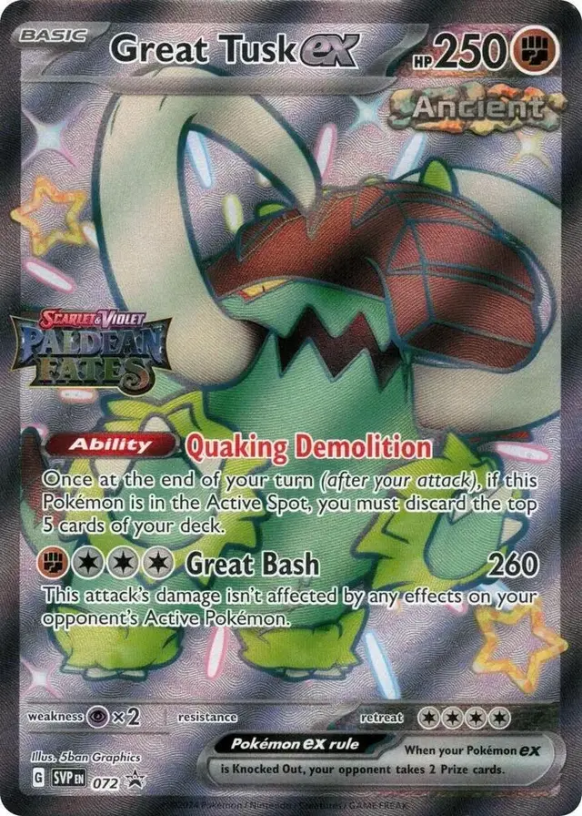 Great Tusk Ex [Stamped] - Pokemon Promo #72