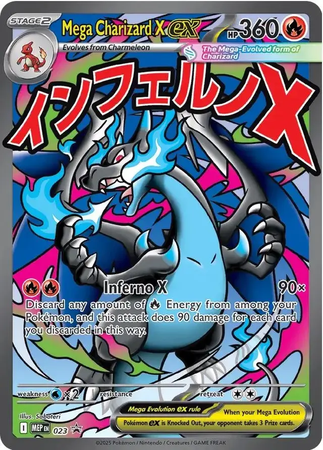 Mega Charizard X EX - Pokemon Mega Evolution Promos #23