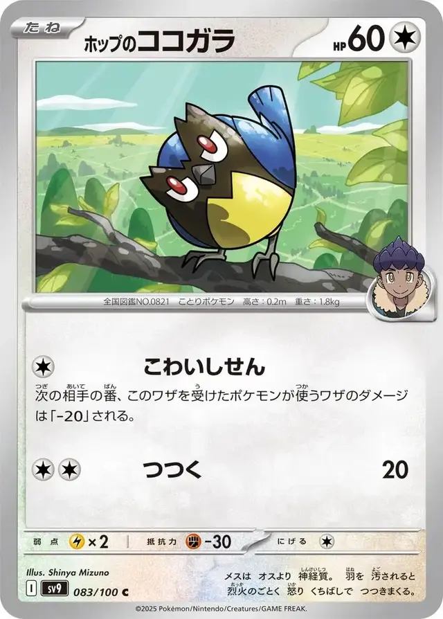 Hop's Rookidee - Pokemon Japanese Battle Partners #83