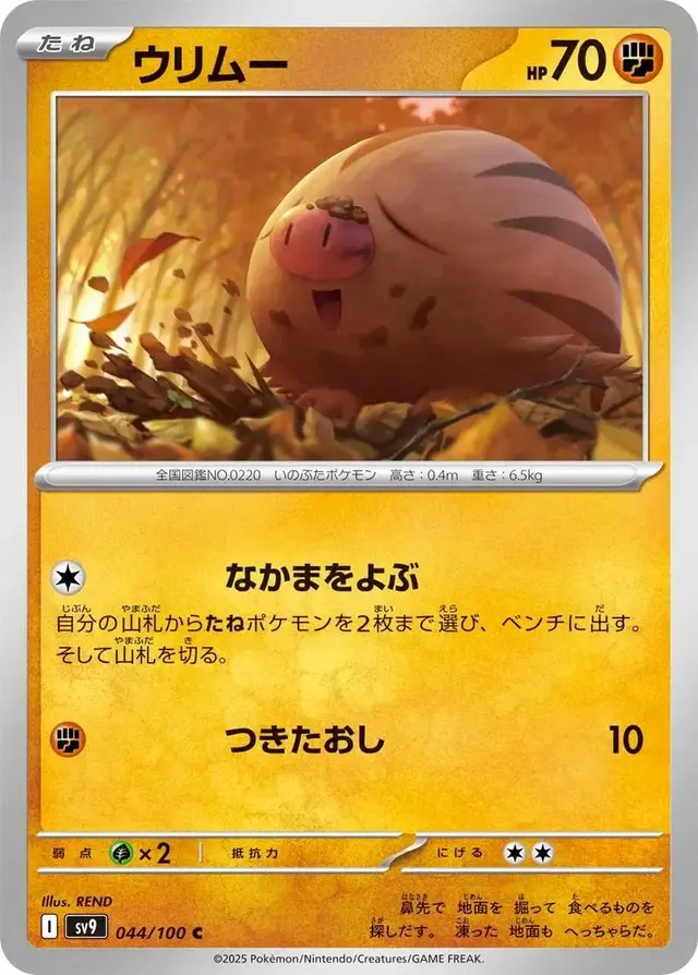 Swinub - Pokemon Japanese Battle Partners #44