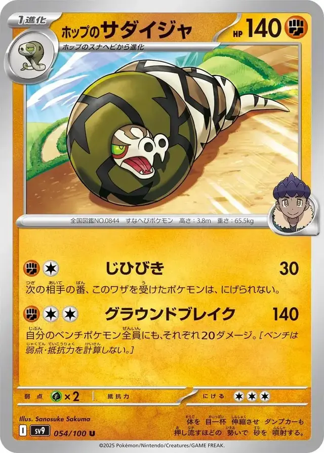 Hop's Sandaconda - Pokemon Japanese Battle Partners #54