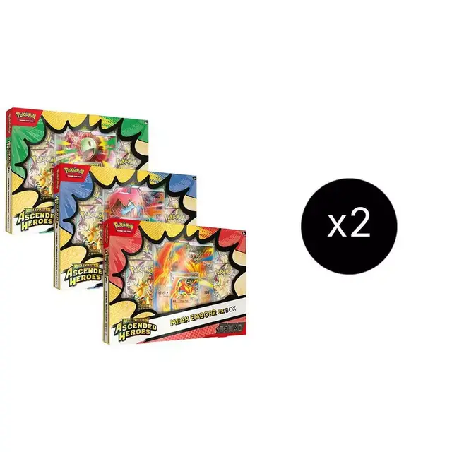 Ascended Heroes Mega ex Boxes Case