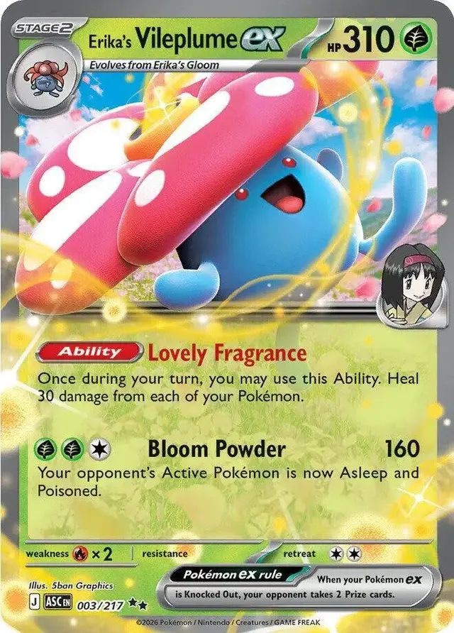 Erika's Vileplume ex - Pokemon Ascended Heroes #3