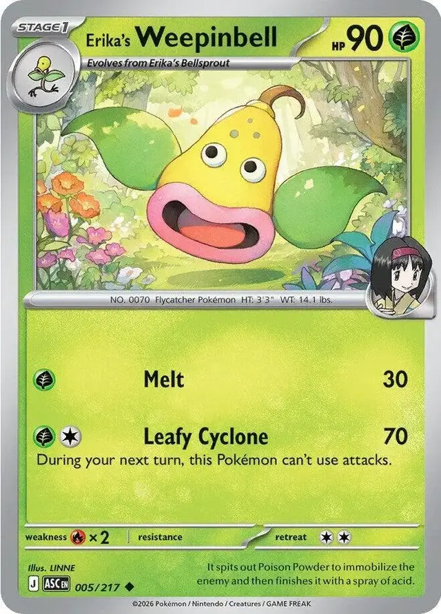 Erika's Weepinbell - Pokemon Ascended Heroes #5