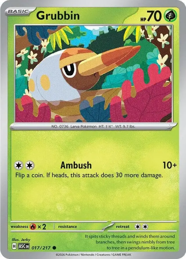 Grubbin - Pokemon Ascended Heroes #17