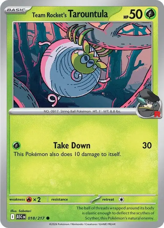 Team Rocket's Tarountula - Pokemon Ascended Heroes #18