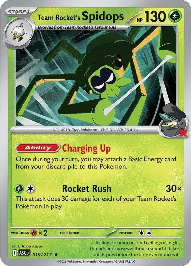 Team Rocket's Spidops - Pokemon Ascended Heroes #19