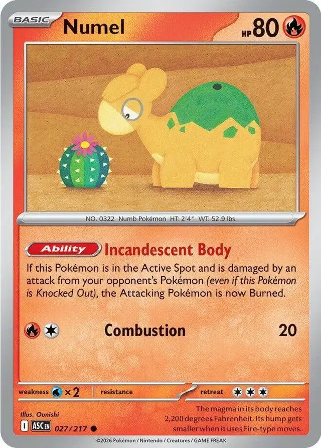 Numel - Pokemon Ascended Heroes #27