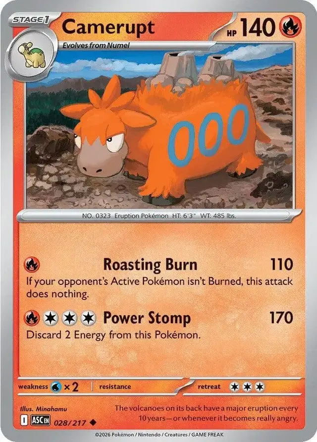 Camerupt - Pokemon Ascended Heroes #28