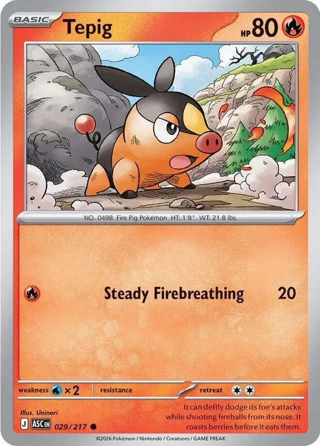 Tepig - Pokemon Ascended Heroes #29