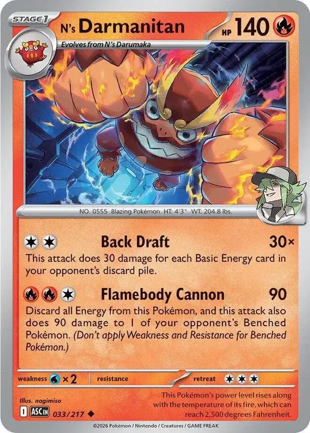 N's Darmanitan - Pokemon Ascended Heroes #33