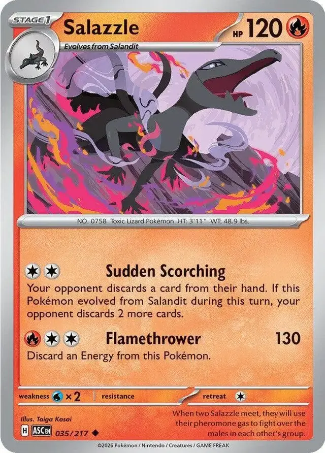 Salazzle - Pokemon Ascended Heroes #35
