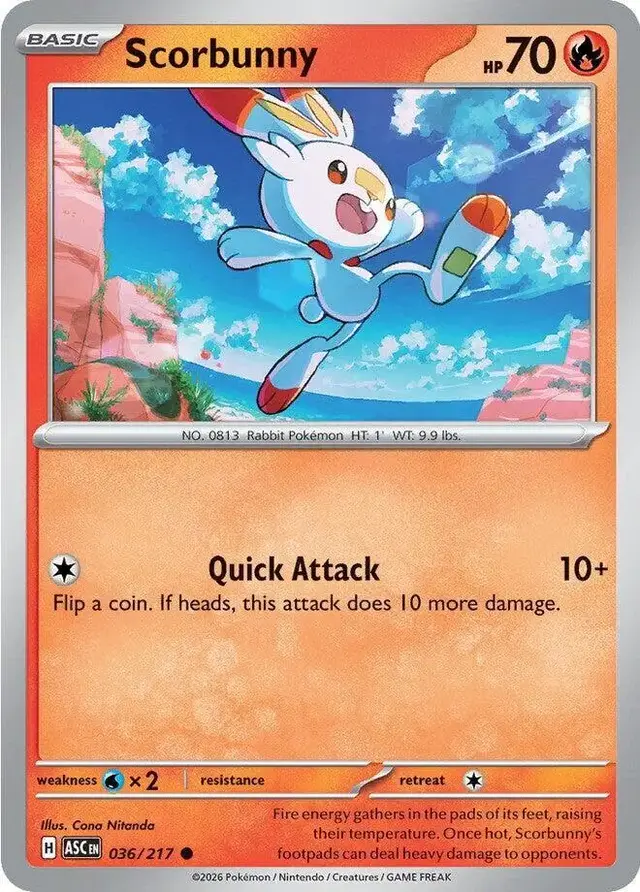 Scorbunny - Pokemon Ascended Heroes #36