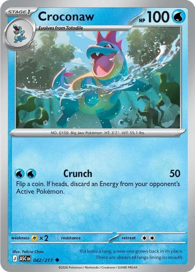 Croconaw - Pokemon Ascended Heroes #42
