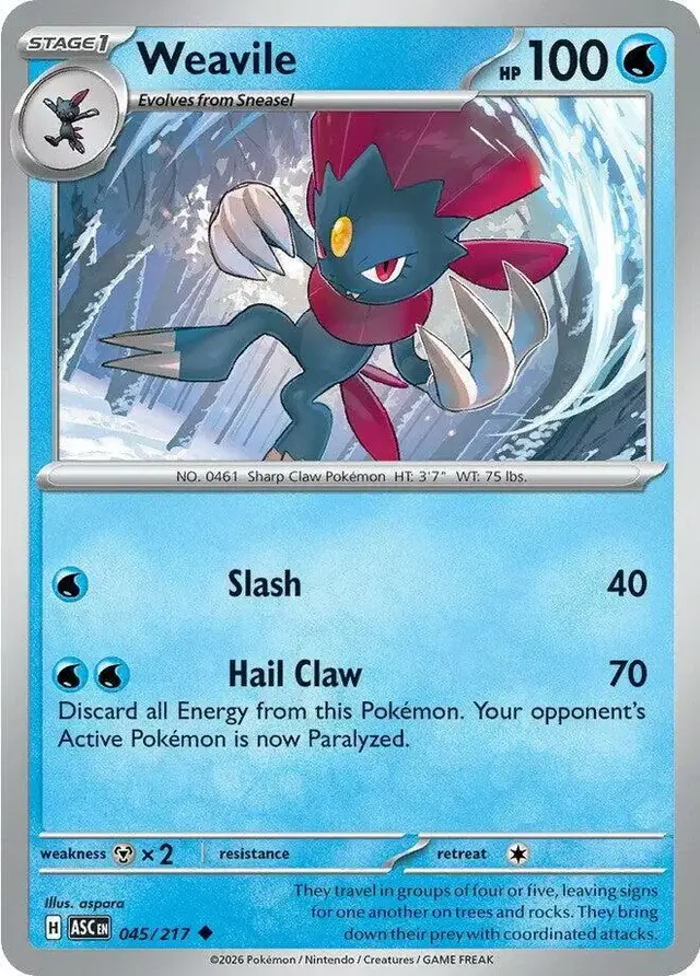 Weavile - Pokemon Ascended Heroes #45