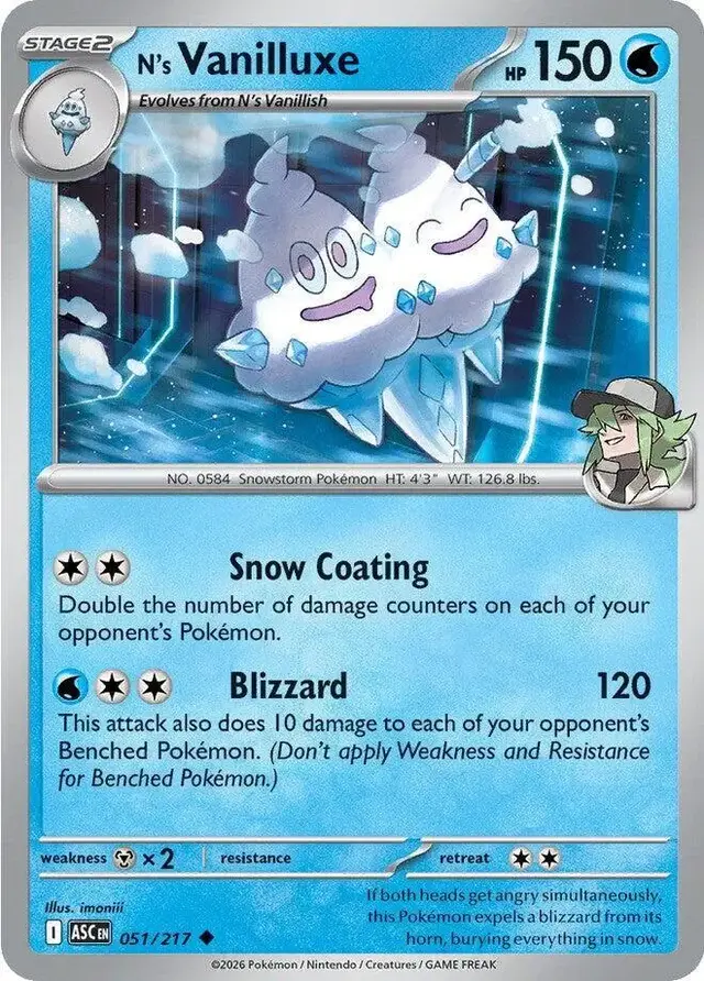N's Vanilluxe - Pokemon Ascended Heroes #51