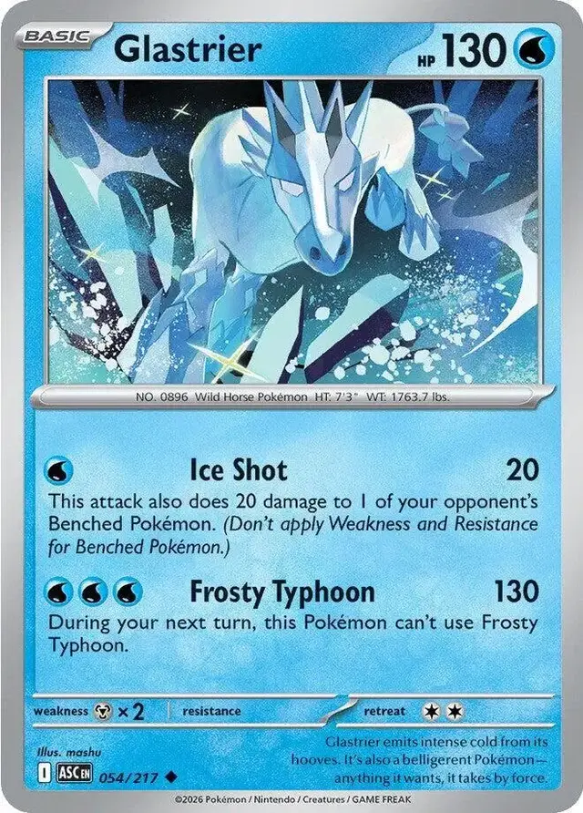 Glastrier - Pokemon Ascended Heroes #54