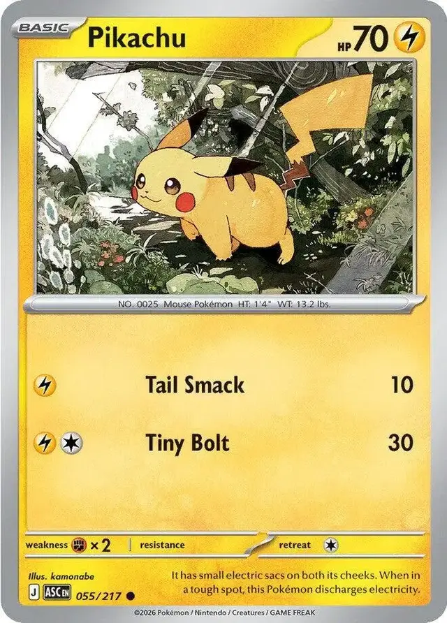 Pikachu - Pokemon Ascended Heroes #55