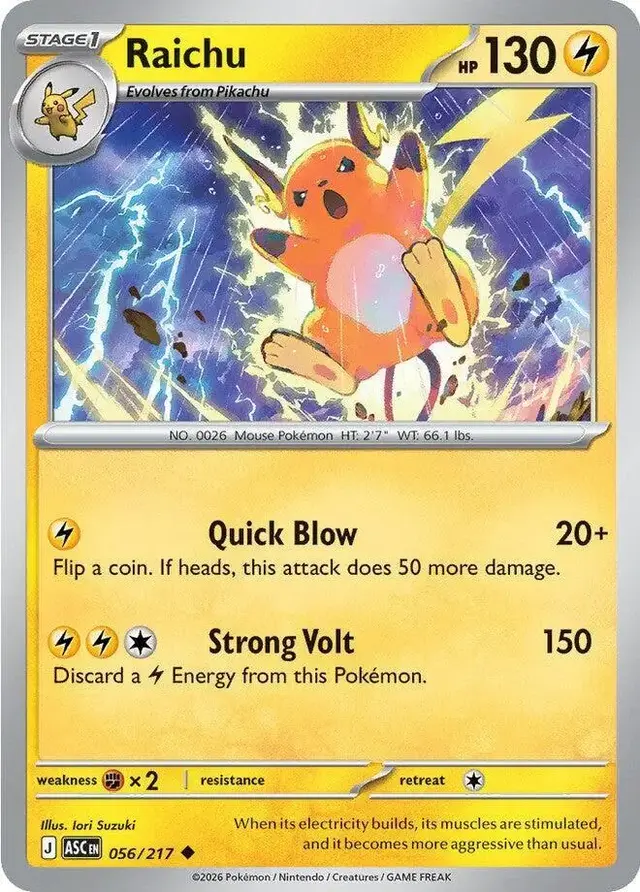 Raichu - Pokemon Ascended Heroes #56