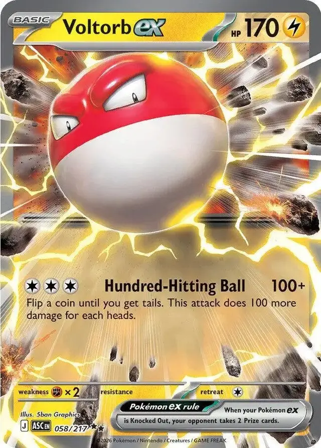 Voltorb ex - Pokemon Ascended Heroes #58
