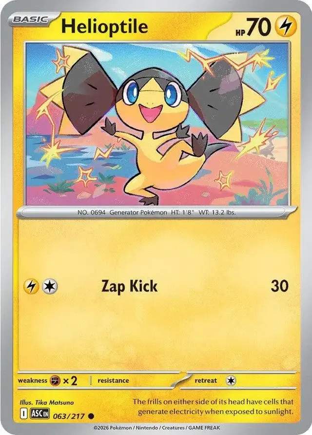 Helioptile - Pokemon Ascended Heroes #63