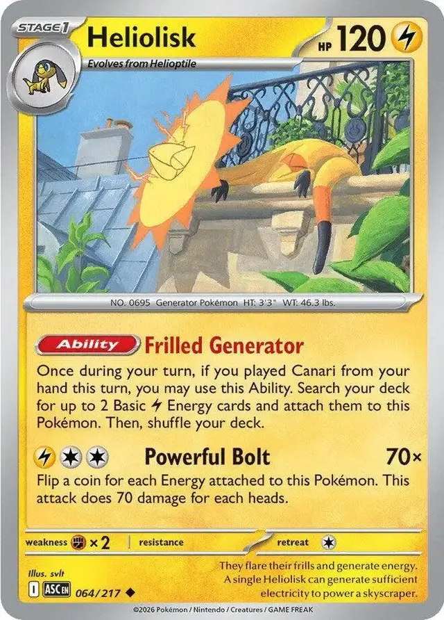 Heliolisk - Pokemon Ascended Heroes #64