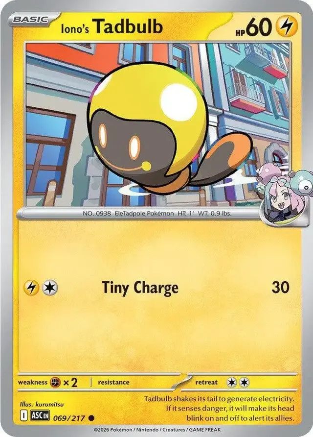 Iono's Tadbulb - Pokemon Ascended Heroes #69
