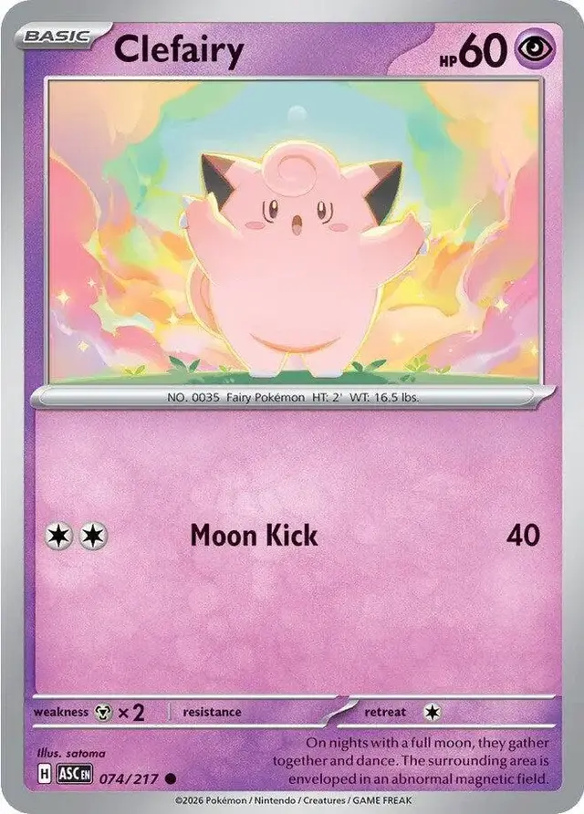 Clefairy - Pokemon Ascended Heroes #74