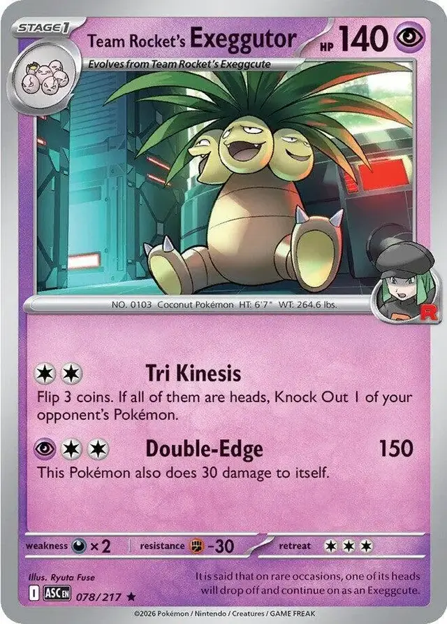 Team Rocket's Exeggutor [Reverse Holofoil]
