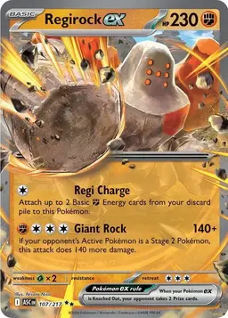 Regirock ex 107 - Pokemon Ascended Heroes