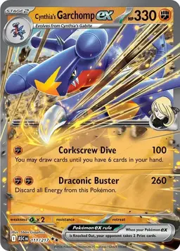 Cynthia's Garchomp ex 111 - Pokemon Ascended Heroes