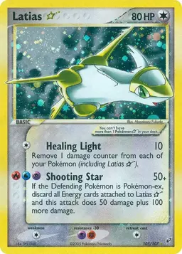 Latias [Gold Star] #105 - Pokemon Deoxys
