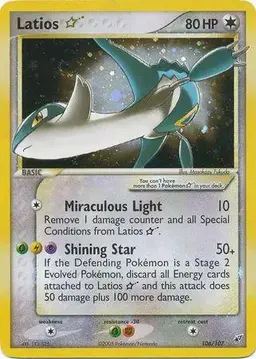 Latios [Gold Star] #106 - Pokemon Deoxys