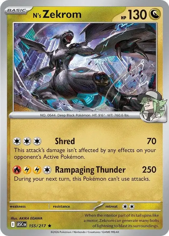 N's Zekrom [Reverse Holofoil]