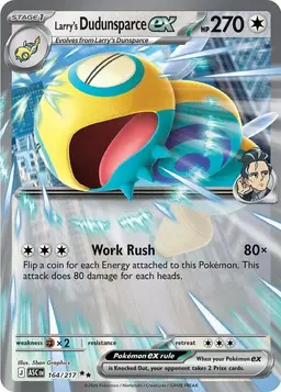 Larry's Dudunsparce ex 164 - Pokemon Ascended Heroes