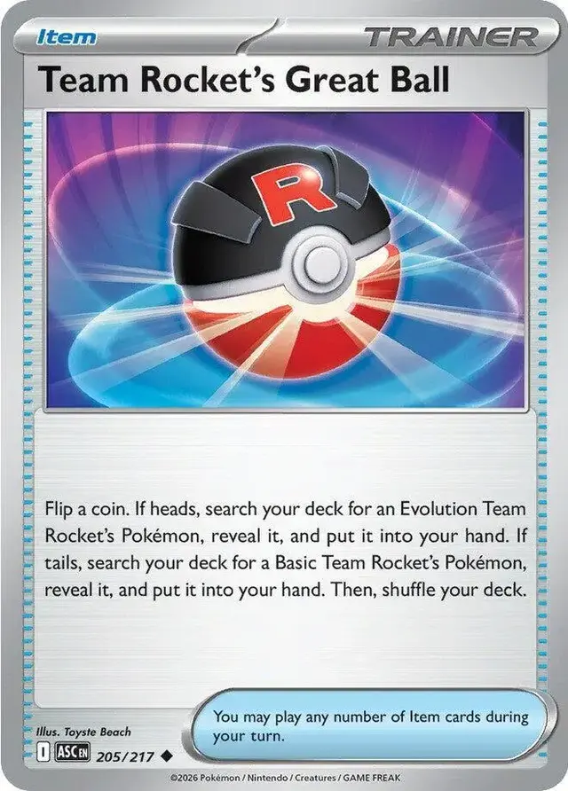 Team Rocket's Great Ball [Reverse Holofoil]