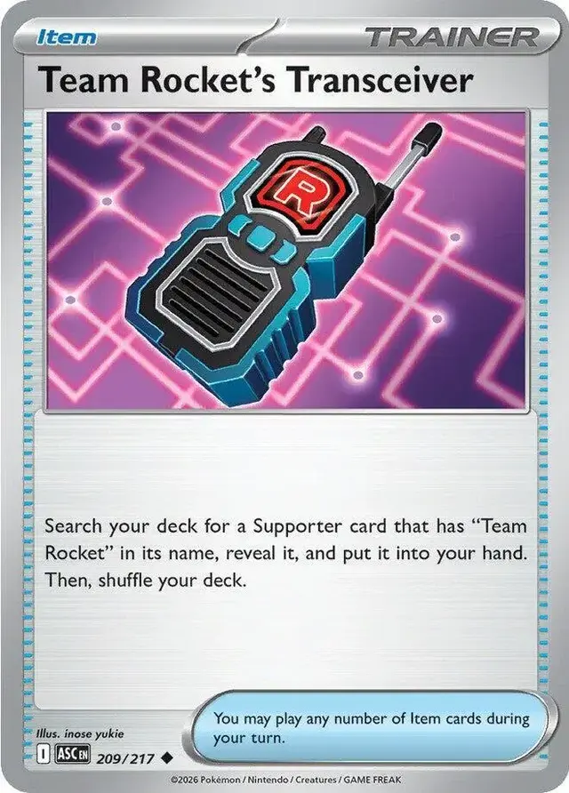 Team Rocket's Transceiver [Reverse Holofoil]