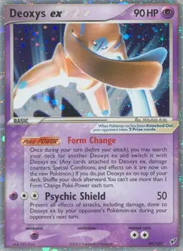 Deoxys EX 99 - Pokemon Deoxys
