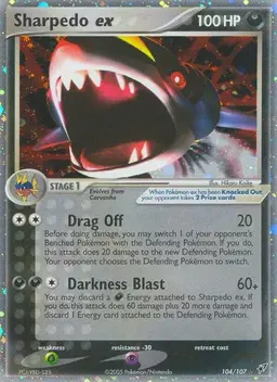 Sharpedo EX 104 - Pokemon Deoxys