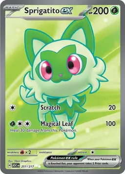 Sprigatito ex 251 - Pokemon Ascended Heroes