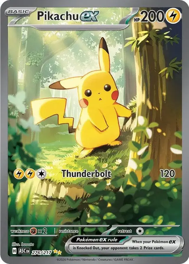 Pokemon Ascended Heroes set - most valuable card artwork (Pikachu ex)
