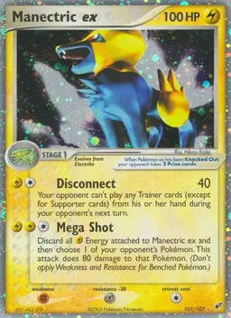Manectric EX 101 - Pokemon Deoxys