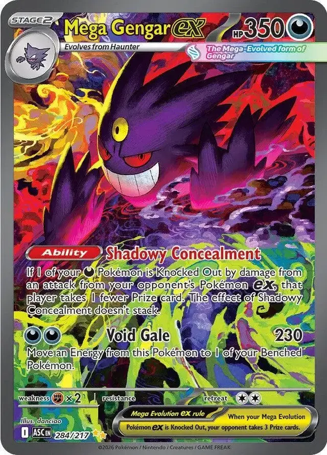 gengar stage 2 pokemon card Unbroken Bonds #70 Weakness Darkness 2 Resistance Fighting Stage 2 Gengar HP 130