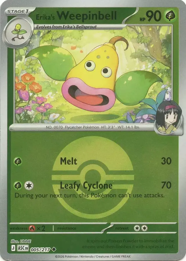 Erika's Weepinbell [Poke Ball] - Pokemon Ascended Heroes #5