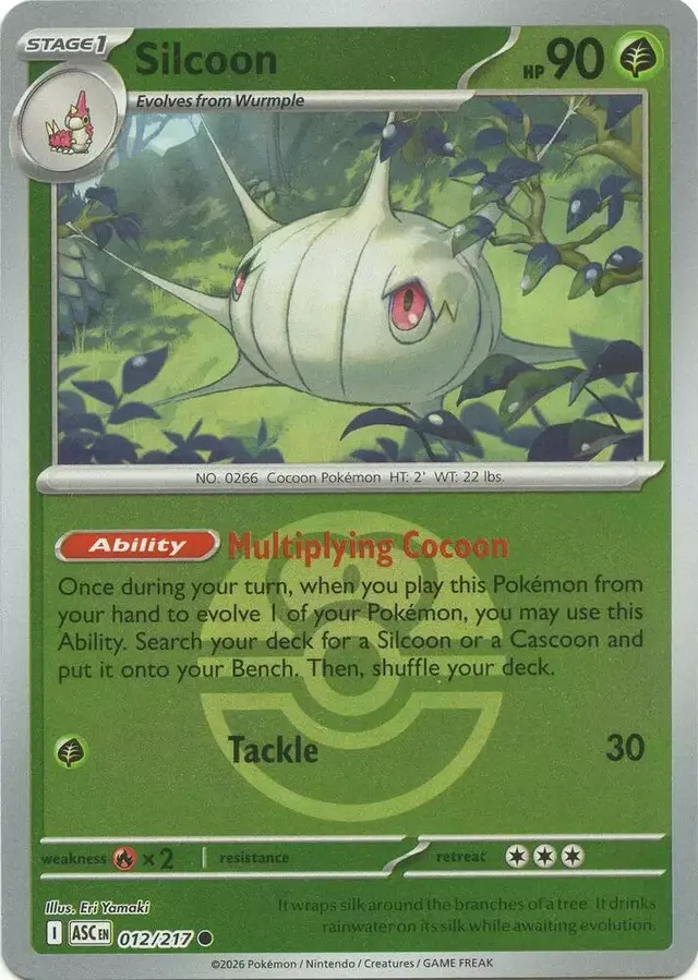 Silcoon [Love Ball] - Pokemon Ascended Heroes #12