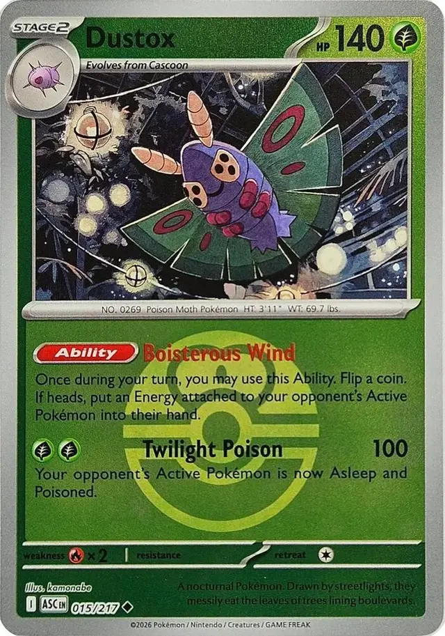 Dustox [Love Ball] - Pokemon Ascended Heroes #15